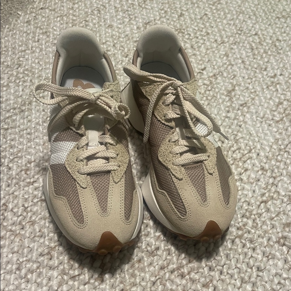 Stylish Beige and Brown Sneakers
